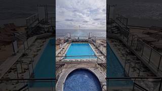 Transatlantic Wake Pool Views #cruise #cunard #qm2 #transatlantic #shorts