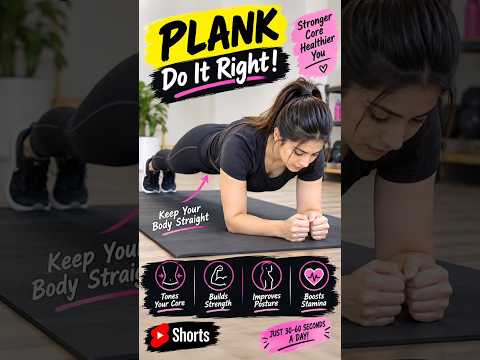Plank Workout for a Stronger Core | Do It Right! #Shorts