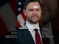 J.D. Vance pospone viaje a Suiza para negociaciones con Irán