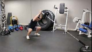 Landmine Overhead Squat