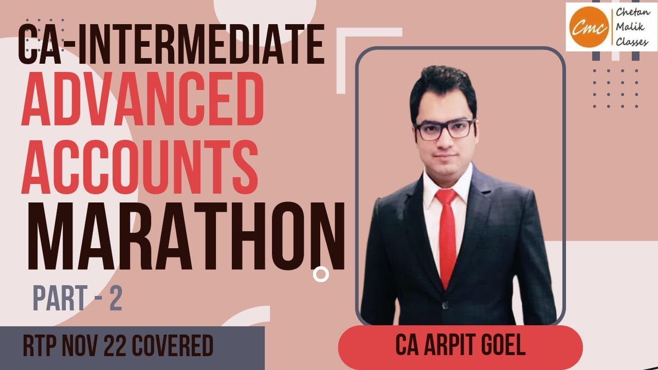 CA Inter Advanced accounts marathon revision for NOV 22 I CA Inter ...