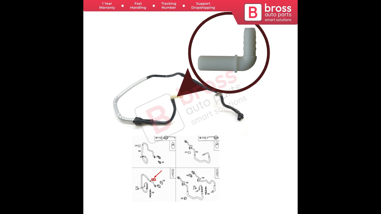 BHC652 Brake Booster Line 2034305129 Repair Part for Mercedes C Class