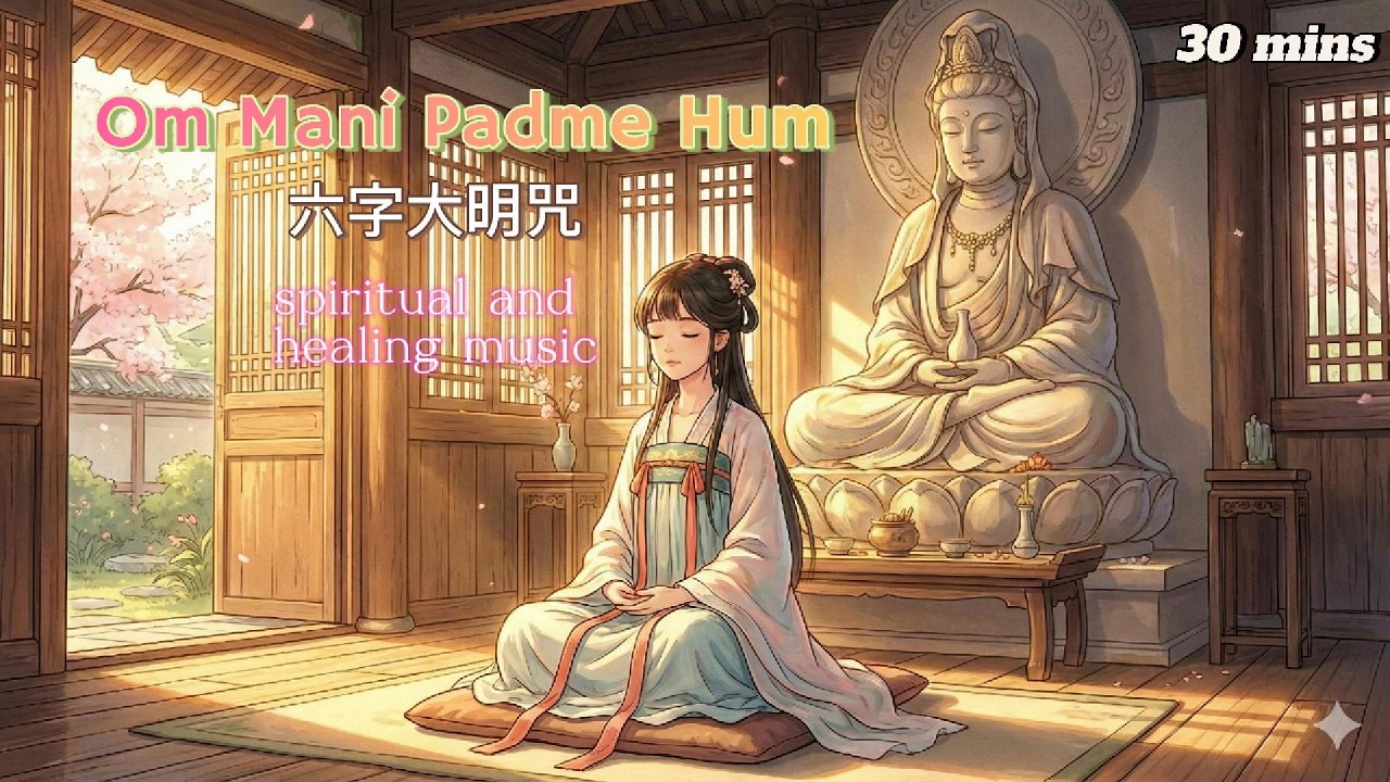 Om Mani Padme Hum | 六字大明咒 | 唵嘛呢叭咪吽 | Compassion & Inner Peace | Healing Music | Study Music