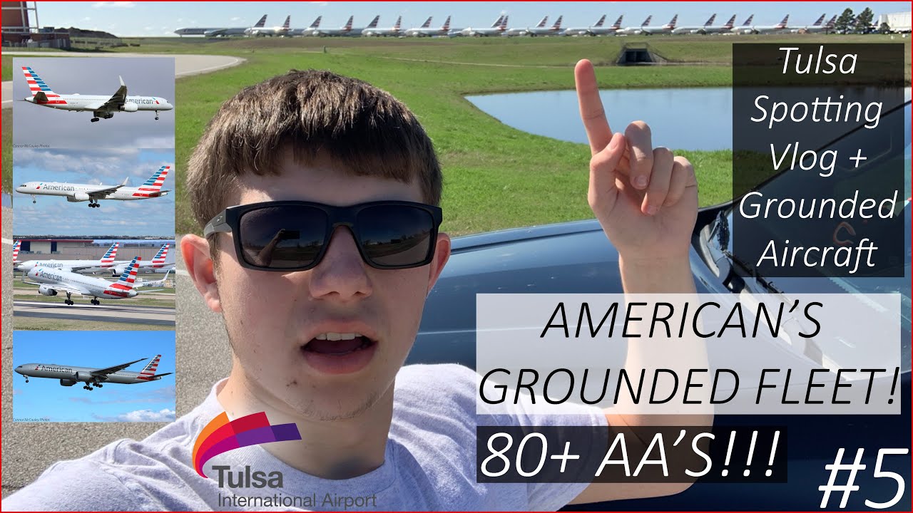 AMERICAN'S *GROUNDED* FLEET! | Tulsa International Airport Spotting Vlog | 757 HEAVEN & KICKED OUT
