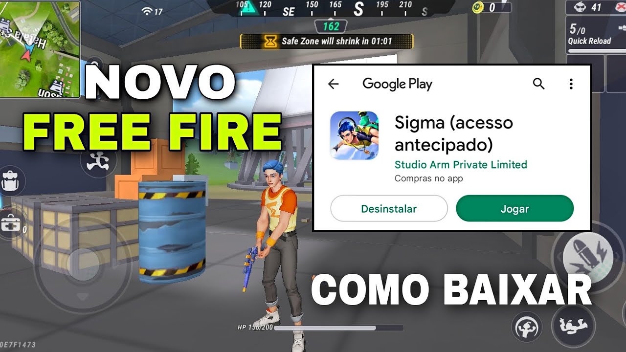 Como jogar Free Fire na Google Play Store sem instalar o jogo