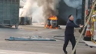 Lumber Yard Fire
