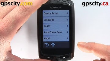 Language Settings in the Garmin Edge 810 Connected Bike Racing Trainer