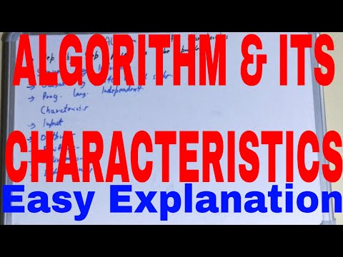 Algorithm and Its Characteristics|What is Algorithm in Programming|Algorithm Properties