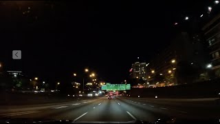 ASMR Highway Driving 4K | Atlanta Night Driving | I-85 N (No Music)