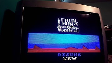 Playing Fatal run Atari flashback 2