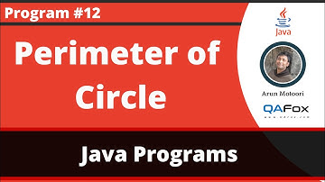 Java Program to find the perimeter of the circle