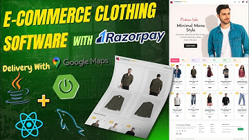 Professional E-Commerce Clothing Website | Spring Boot + React JS + MySQL | Razorpay | Google Maps