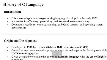 "C Programming Language History | Why C is Called the Mother of All Languages? | #Numerapbt