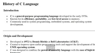 "C Programming Language History | Why C is Called the Mother of All Languages? | #Numerapbt