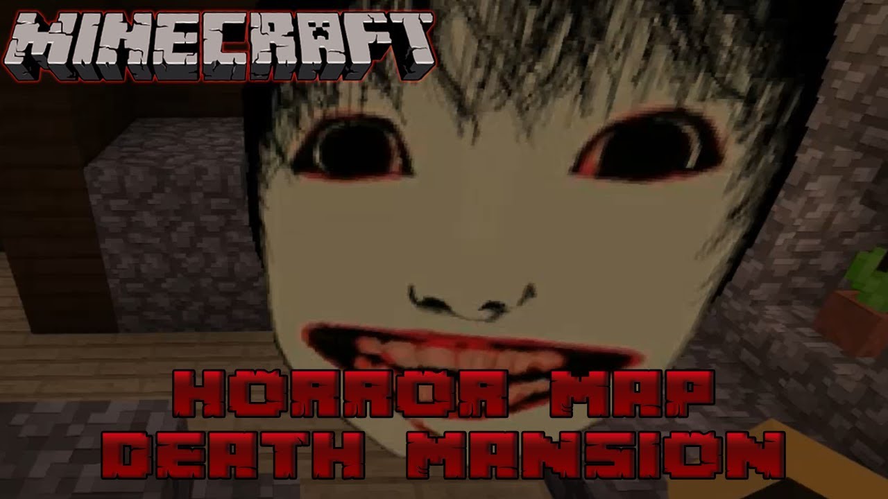 Страшная майнкрафт скример. Minecraft Horror Mansion. Хоррор карты для MCPE. Страшные карты майнкрафт. Death Mansion.