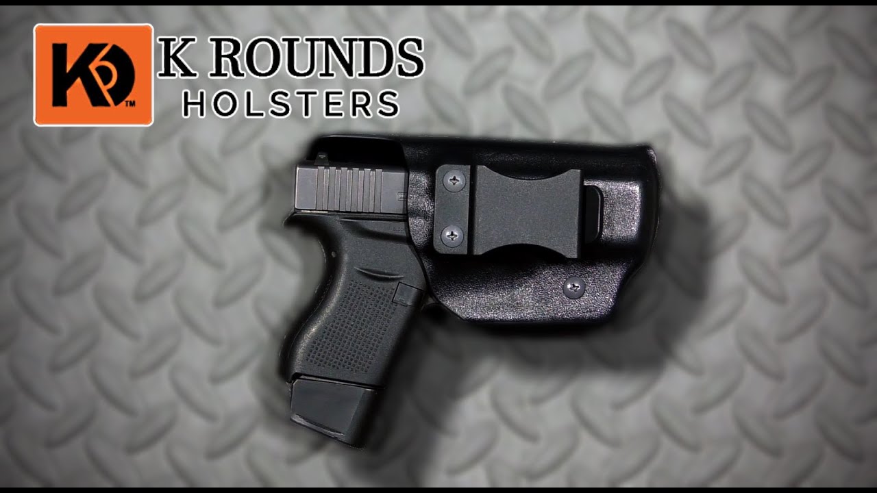Glock G43 Kydex Holster - K Rounds Holster - YouTube