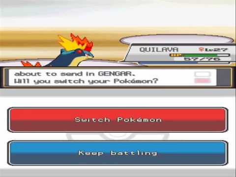 Pokemon Heart Gold Walkthrough 25 - Gym Leader Morty Battle - YouTube