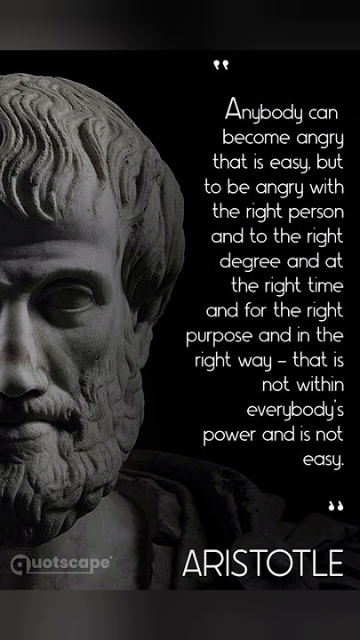 Aristotle’s Powerful Life Lesson on Controlling Emotions' #inspirationalquotes #aristotle
