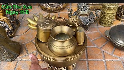 Bộ ô trầu bằng đồng _ Thần tài thổ địa bằng đồng _ Thần tài cửi ngựa. Ngày 11/8 #đồcổ 