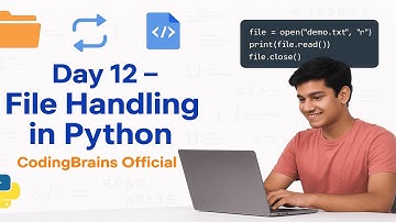 👉 Day 12 – File Handling in Python | Open, Read, Write, Append & With Statement