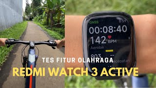 ‼️Tes Fitur Olahraga Sepeda Redmi Watch 3 Active