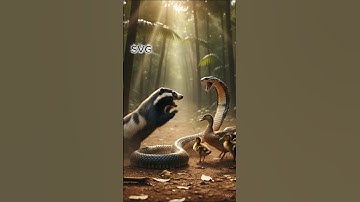King Cobra Strikes Duck Family ‼️But Honey Badger Won’t Back Down🦆🐍🦡 #animals