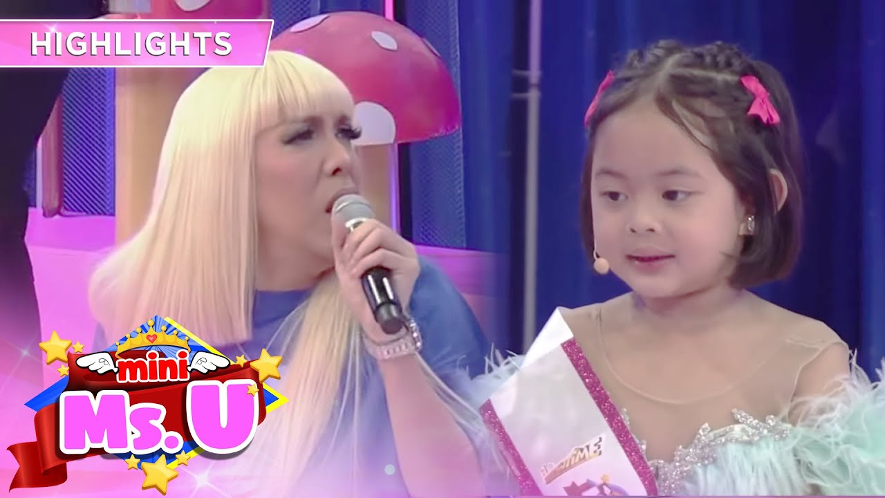 Mini Miss U Cassandra shows off her acting skills with Vice Ganda | Mini Miss U