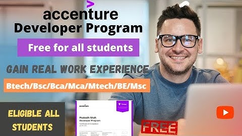 Accenture Developer Program | Free Online Intership with Certificate | Gain Industry Experience