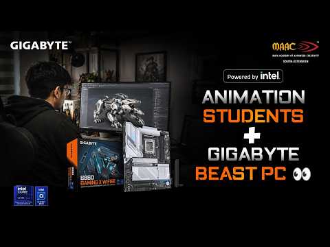 Can This PC Survive a Room Full of Animation Students?| Intel Core Ultra 7 + GIGABYTE PC in Action