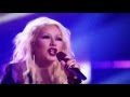 Christina Aguilera singing on The Voice Season 10