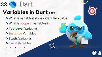 Variables in Dart programming language | متغییرها در زبان دارت