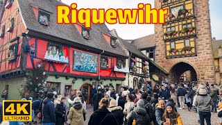 Riquewihr-France´s 🇫🇷- The Beautiful Christmas Village- 4K HDR | Christmas 2023 | A Walk In Paris