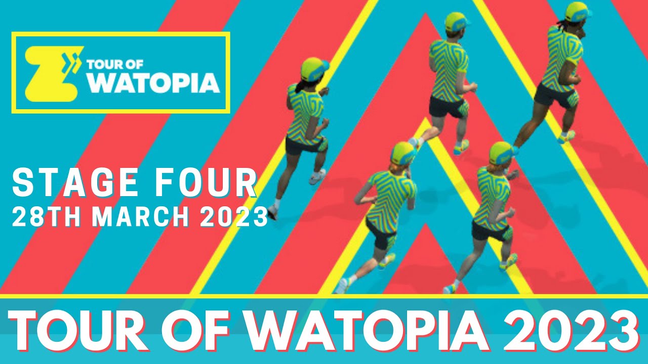 Tour of Watopia Stage 4 DOUBLE XP !!! YouTube