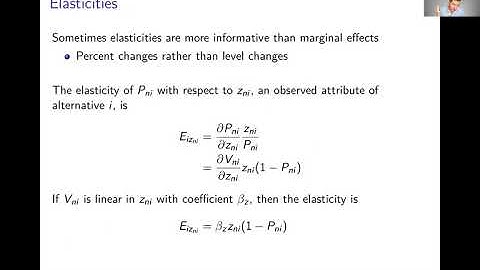 Week 4: Logit Model | Video 5: Marginal Effects and Elasticities