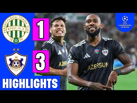 Ferencváros Vs Qarabag FK 1 3 Highlights Musa Qurbanli Goal UCL 2025 26 Qualifiers 