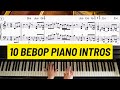 10 classic bebop piano intros in under 2 minutes