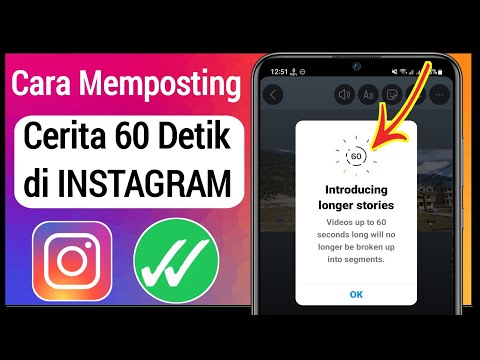 Cara Upload VIDEO DURASI LAMA 60 DETIK Ke INSTA STORIES (2024)