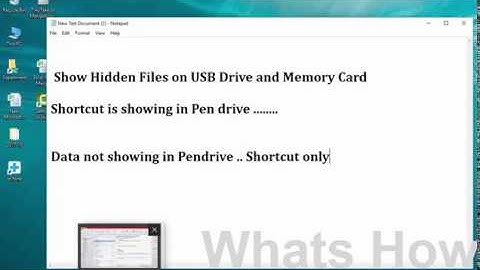 How to Remove Shortcut Virus From Pen Derive | Show Hidden Files on USB Drive and Memory Card