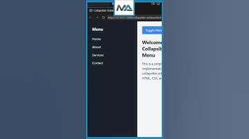 🎉 Build a Collapsible Sidebar Menu in 60 Seconds! ⏱️ (HTML, CSS, JavaScript #shorts
