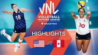 🇺🇸 USA vs. 🇨🇦 CAN - Highlights Week 1 | Women's VNL 2022