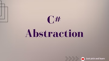 Abstraction in C# | C# object-oriented programming | C# oops