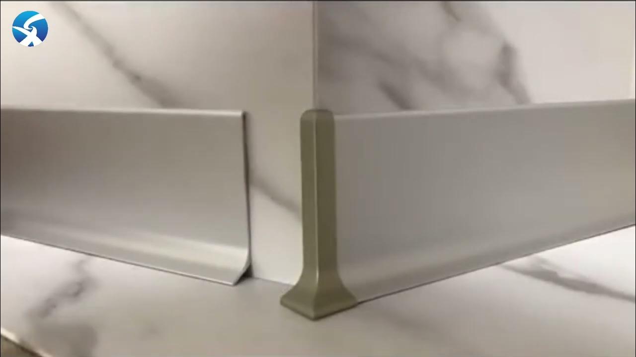 How to install tile baseboard in bathroom YouTube