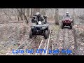 Late fall ATV trail ride, mud, steep hill climbs & sketchy bridge crossing