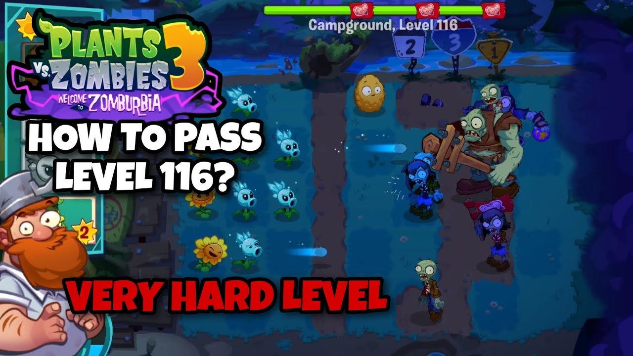 HOW TO PASS LEVEL 116 IN PLANTS VS ZOMBIES 3 | WELCOME TO ZOMBURBIA ...