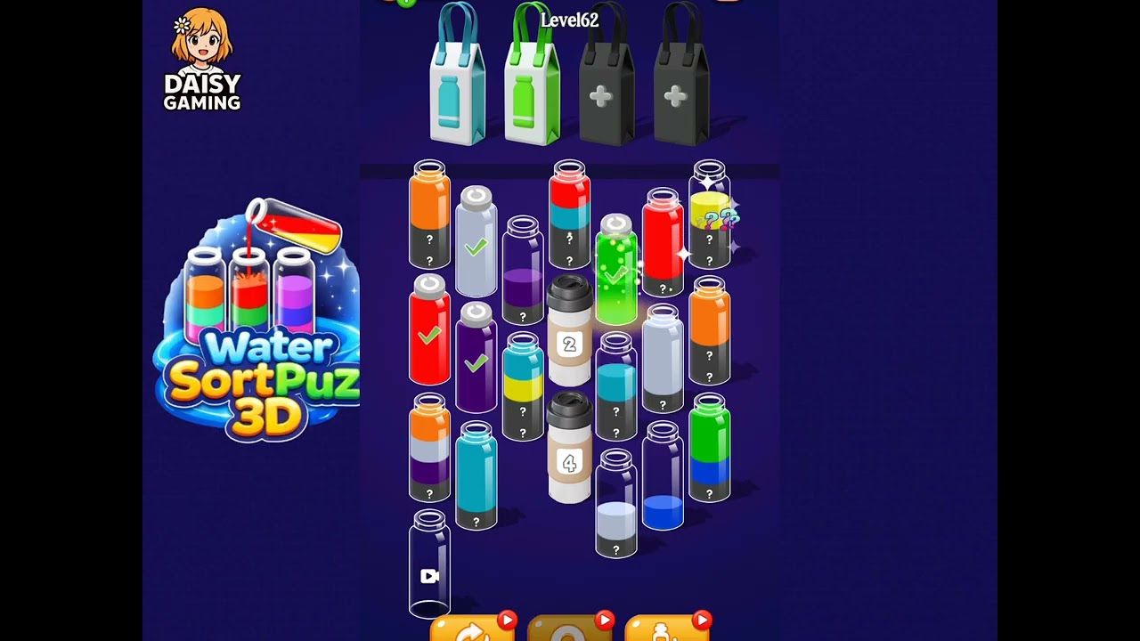 Water SortPuz 3D Level 62 Walkthrough