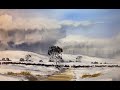 Northumberland Winter Watercolour