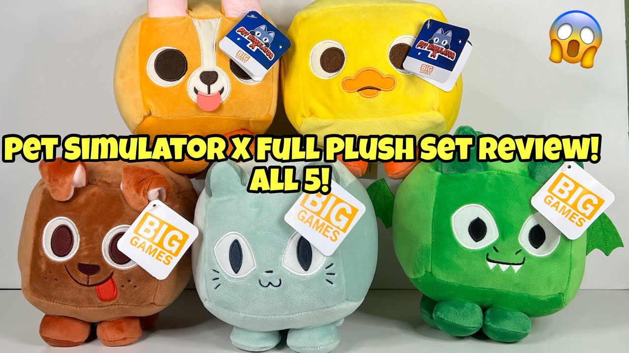 Big Games Pet Simulator X Plush Dog and Dragon Bundle with Codes!