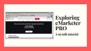Introduction to eMarketer PRO