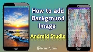 How to add background image in Android Studio