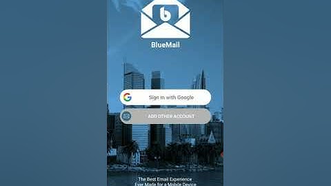 How to configure Mail id in Bluemail App #mobile #android